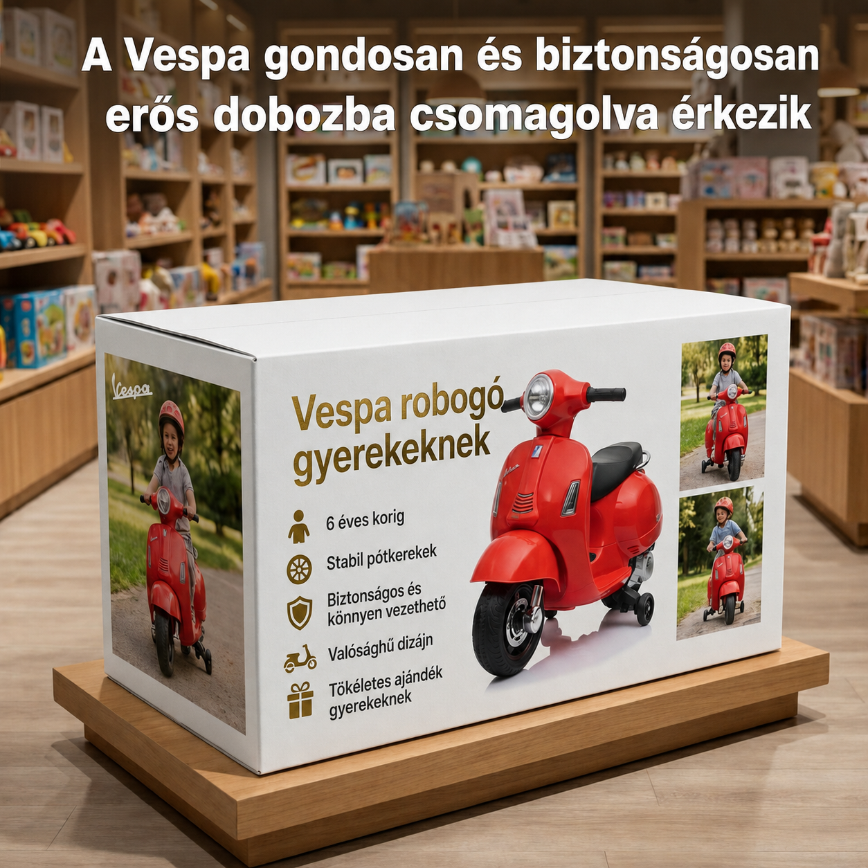 Vespa – elektromos roller gyerekeknek